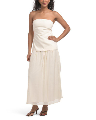 Tube Mixed Media Dress | TJ Maxx