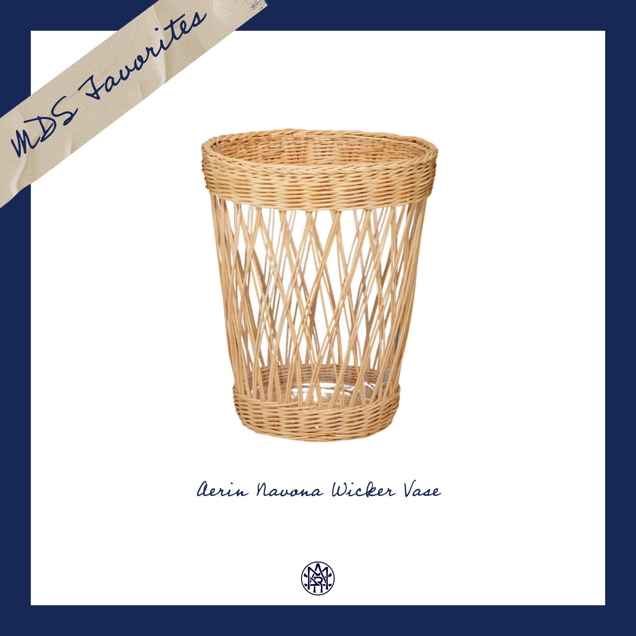 MDS Favorites September 2024 | Aerin Novona Wicker Vase