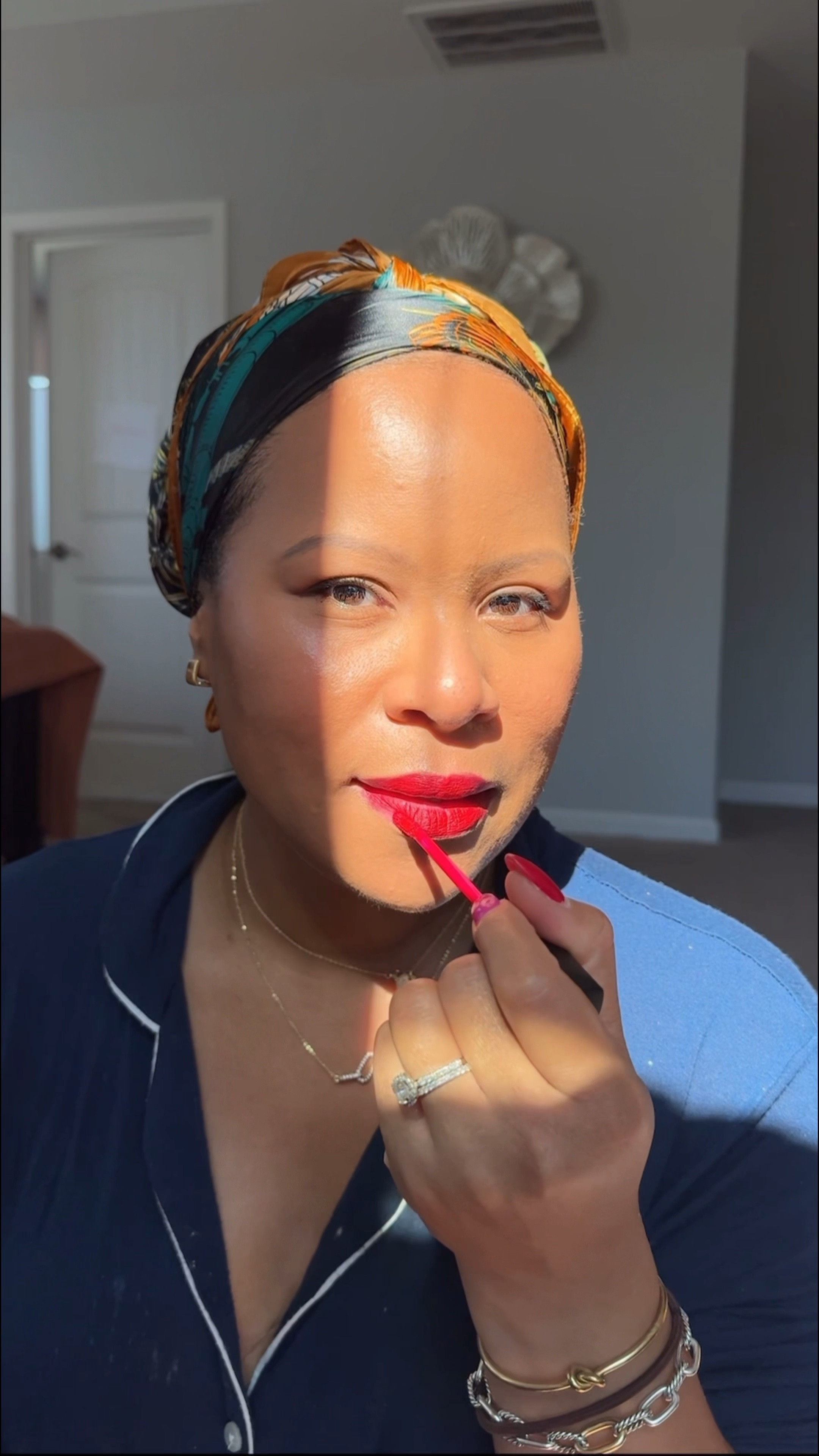 Glowing Makeup with red lip 💋

#fentybeauty #poundcake #redlip #slickbun #sleekbun #hair

#LTKOver40 #LTKBeauty