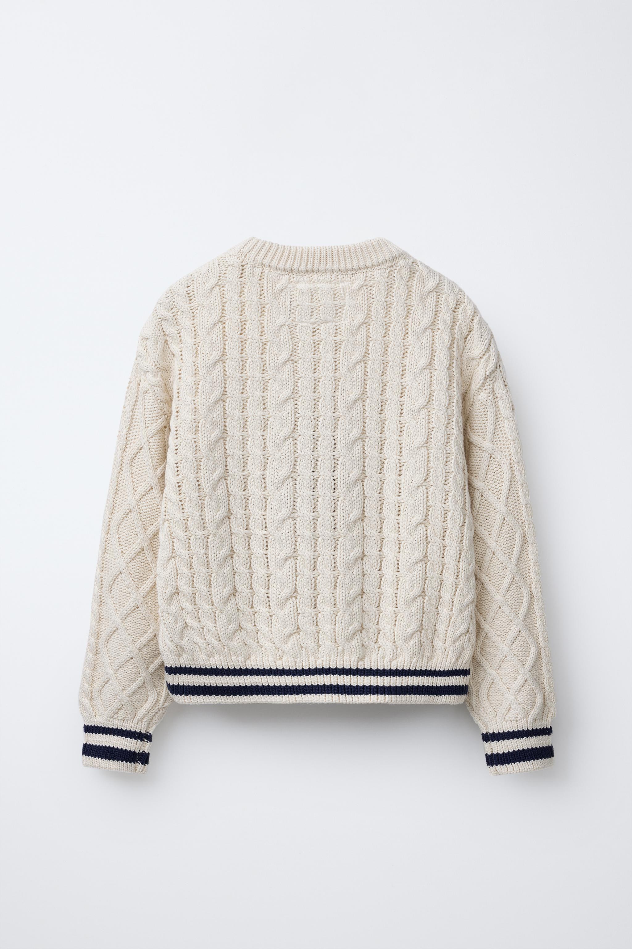 CABLE KNIT SWEATER | Zara US