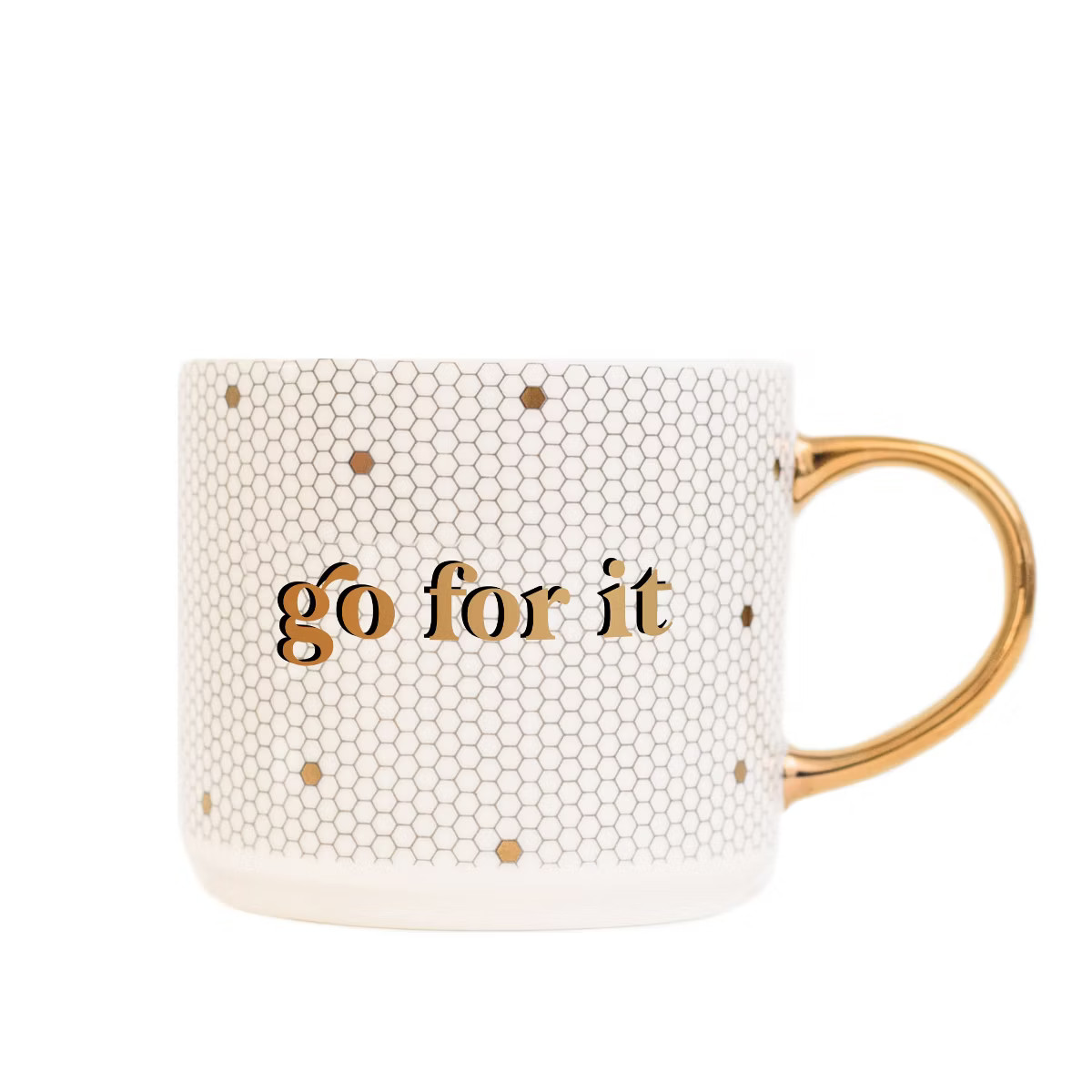 Sweet Water Decor Go For It Honeycomb Tile Coffee Mug - 17oz | Target