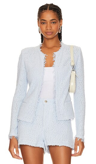 Shavani Jacket in Fogged Blue | Revolve Clothing (Global)