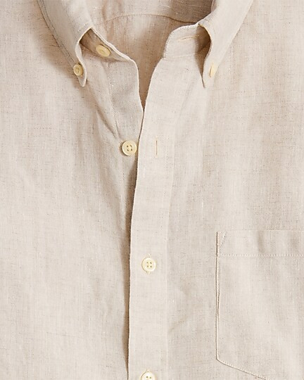 Short-sleeve linen-blend shirt | J.Crew Factory