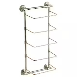 Delta Hospitality Extensions 5-Tier Wall Mount Towel Rack Bath Hardware Accessory in Brushed Nick... | The Home Depot