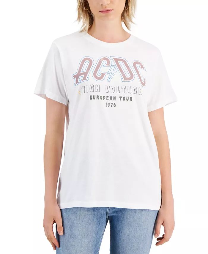 Juniors' ACDC Cotton Short-Sleeve T-Shirt | Macys (US)