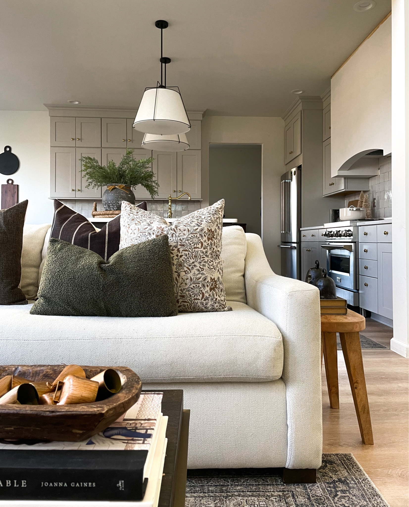 Living room is coming together for winter! Cannot wait to finish off the kitchen reno and style it next.

Check my Instagram for updates soon! @piperjames.co 

Loloi, pillows, pillow styling, living room, living room style, winter stems, white couch, bells, end table, kitchen lighting, coffee table styling

#LTKfindsunder50 #LTKHoliday #LTKhome