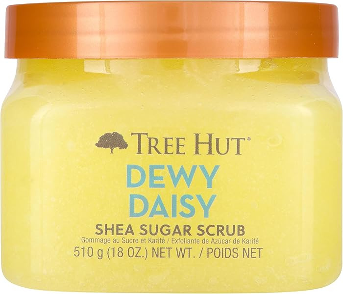 Tree Hut Dewy Daisy Shea Sugar Scrub, Exfoliating, Hydrating & Moisturizing Body Scrub with Shea ... | Amazon (US)