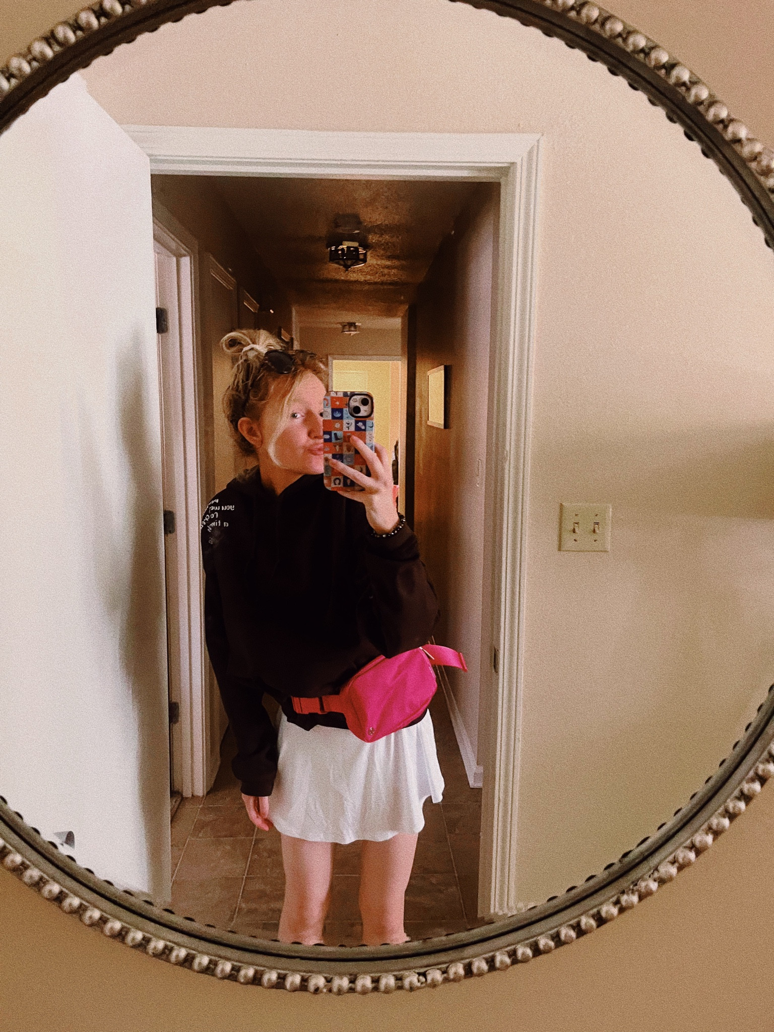 cozy hoodie and tennis skirt outfit 

#LTKSeasonal #LTKFind #LTKfit