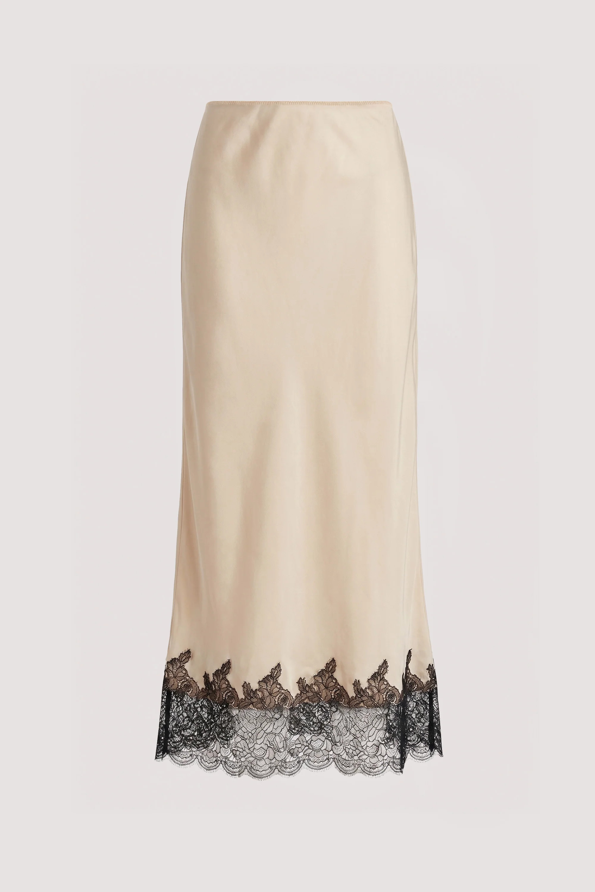 MINA STRAW CUPRO LACE MIDI SKIRT | DISSH