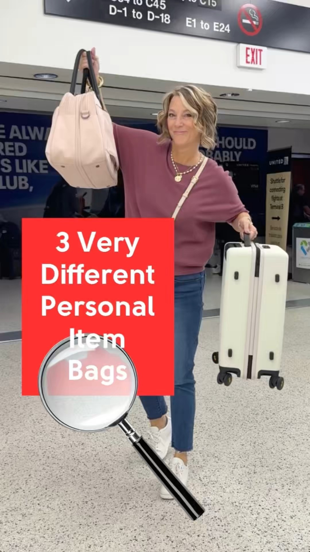 Here are 3 different bags with 3 travel features.
Number 1 Origami Tote with easily accessible pocket features but open space if you like to dump it all in your bag. Even the TSA likes this bag.
Number 2 Bento Bag for the passenger who wants to open the whole bag mid-flight. I can pack 2 packing cubes of clothes in
one sidefeature.
Number 2 Ikigai Backpack for the minimalist who appreciates
organized, streamlined travel bags in small leg room spaces.
✈️ TRAVEL TIP: All 3 bags fit under airplane seats.
👨🏼‍✈️I’m a Houston pilot wife sharing tips to help you “travel the globe
without a worry in the world” on YTube and IG. #underseater #totebag #backpack 

#LTKOver40 #LTKTravel