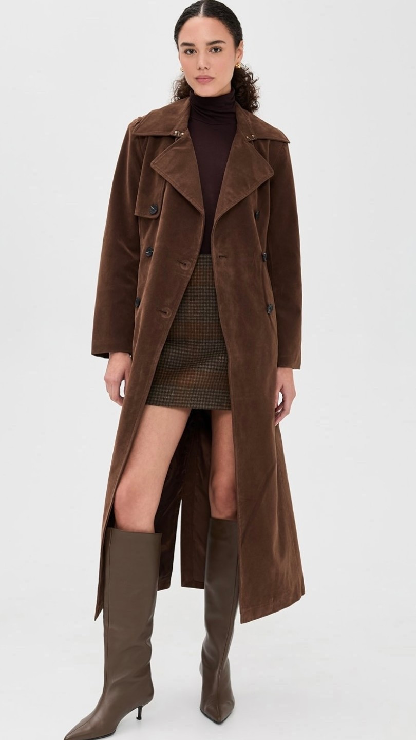Avec Les Filles
Faux Suede Maxi Trench Coat


#LTKTravel #LTKSaleAlert #LTKHoliday