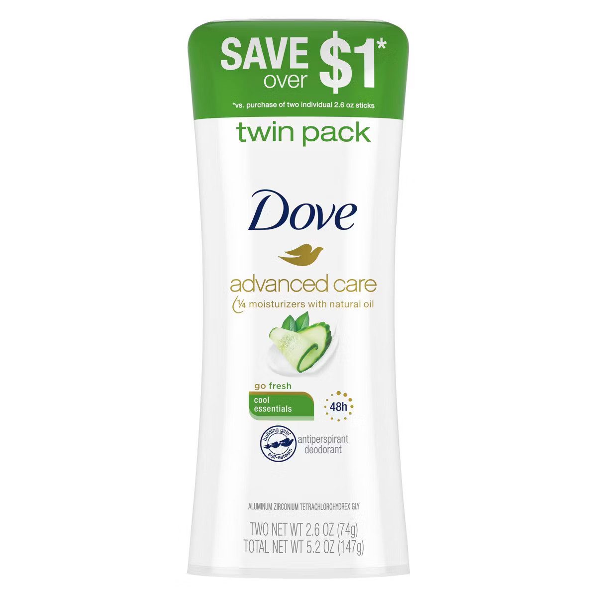 Dove Beauty Advanced Care Cool Essentials Antiperspirant & Deodorant - 2.6oz | Target