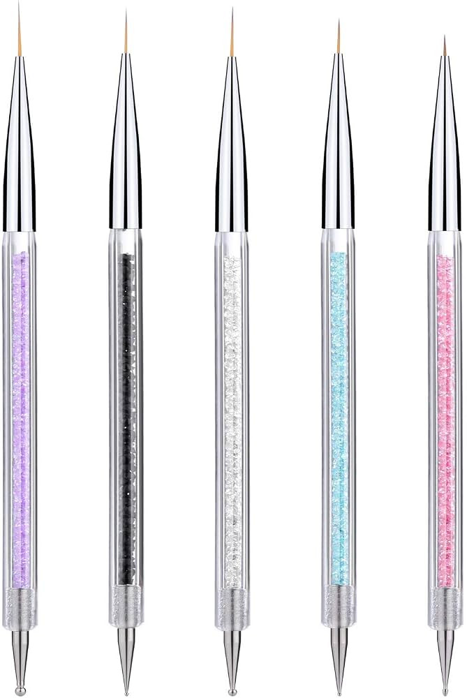 Double-End Nail Art Pens, TEOYALL Nail Dotting Pens Liner Brushes for Acrylic/UV Gel (5pcs) | Amazon (CA)