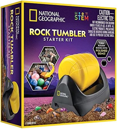 NATIONAL GEOGRAPHIC Starter Rock Tumbler Kit - Durable Leak-Proof Rock Polisher for Kids - Comple... | Amazon (US)