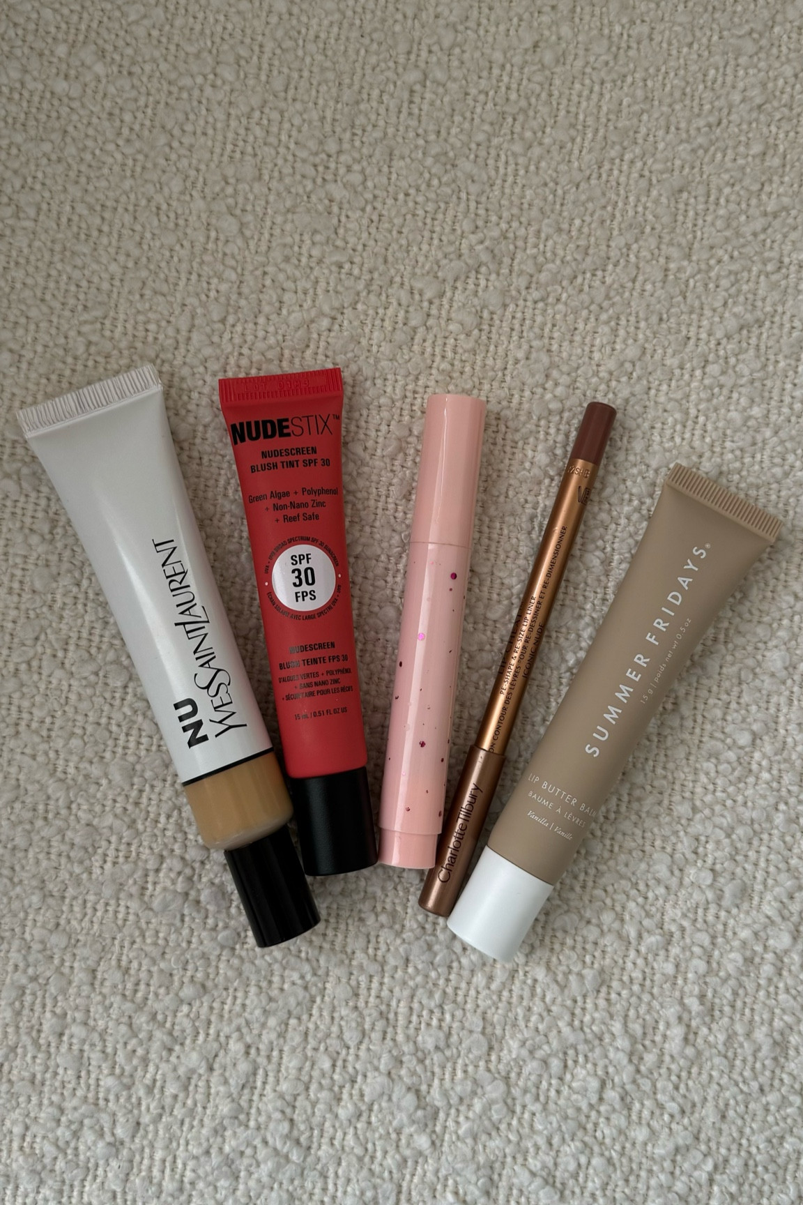 everyday spring/summer makeup <3
— ysl beauty skin tint, nude stix blush, charlotte tilbury iconic nude lip liner, summer Fridays lipgloss

#LTKsalealert #LTKfindsunder50 #LTKstyletip