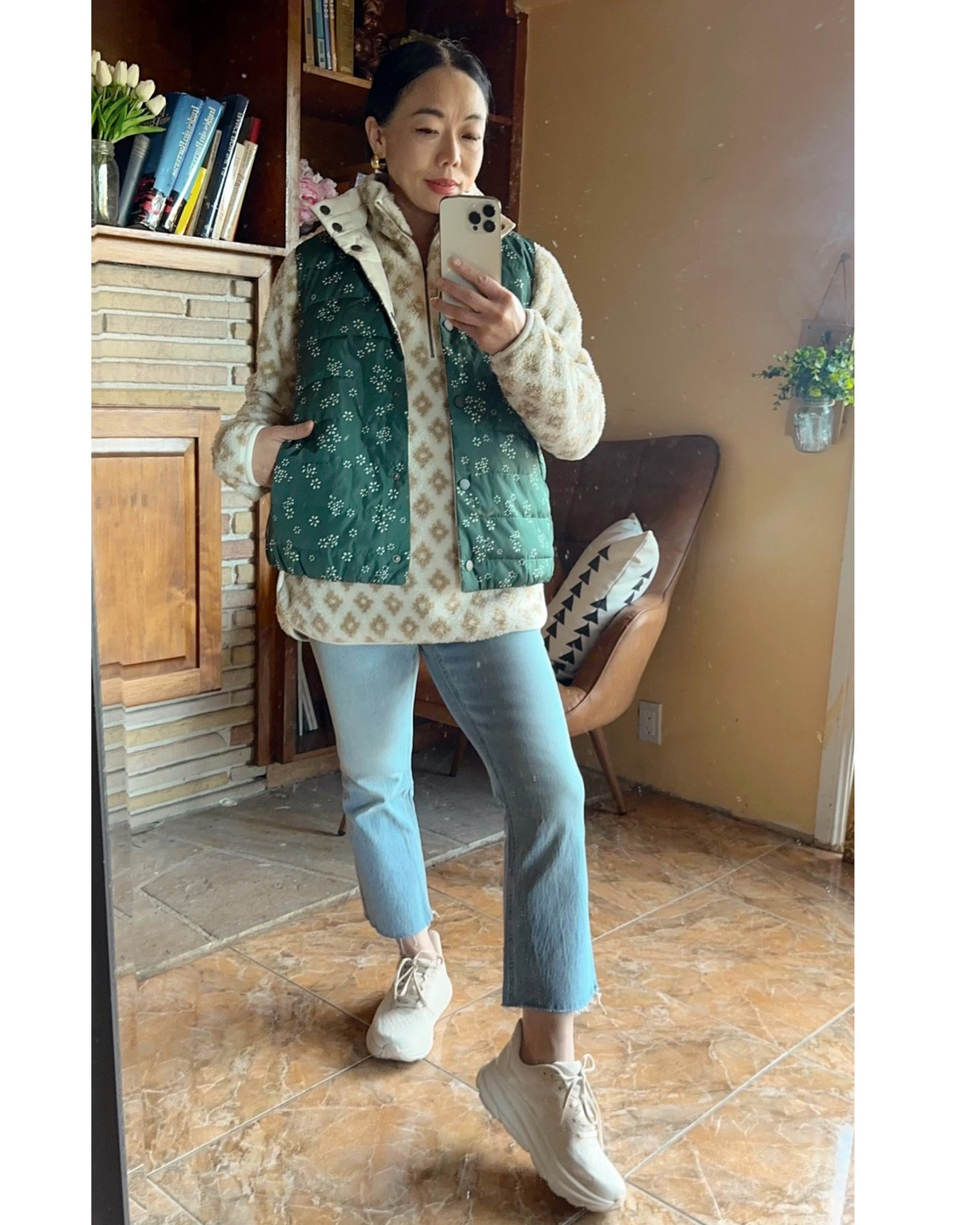 Cozy Tuesday! I am a lover for vest. This one is reversible! Love the color, too! 

#LTKSeasonal #LTKover40 #LTKshoecrush