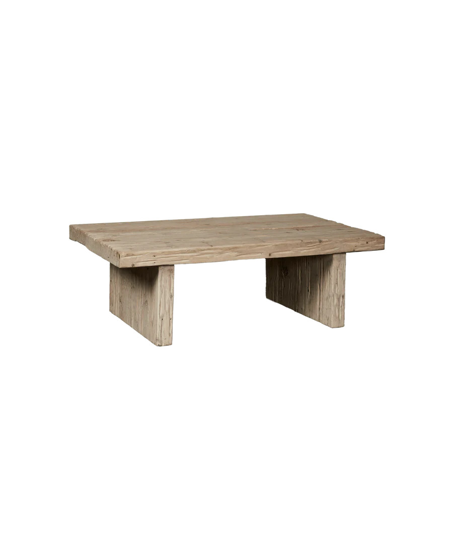 Olive Ateliers Reclaimed Elm Coffee Table - Bleached from China | Olive Ateliers