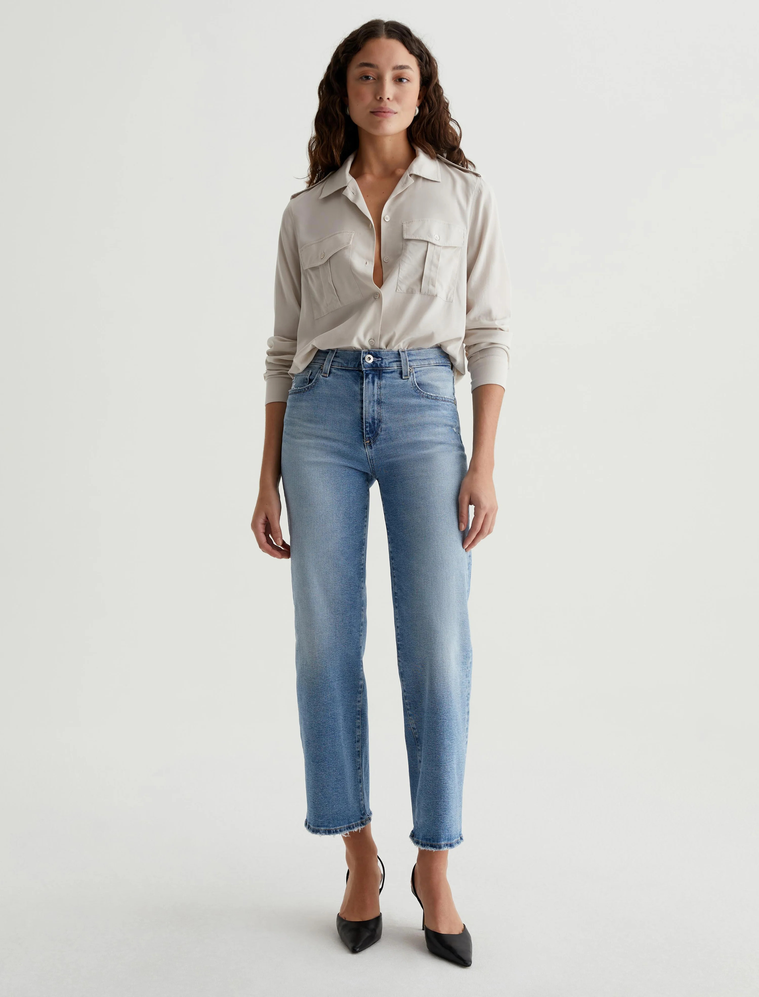 Saige Wide Leg Crop | AG Jeans