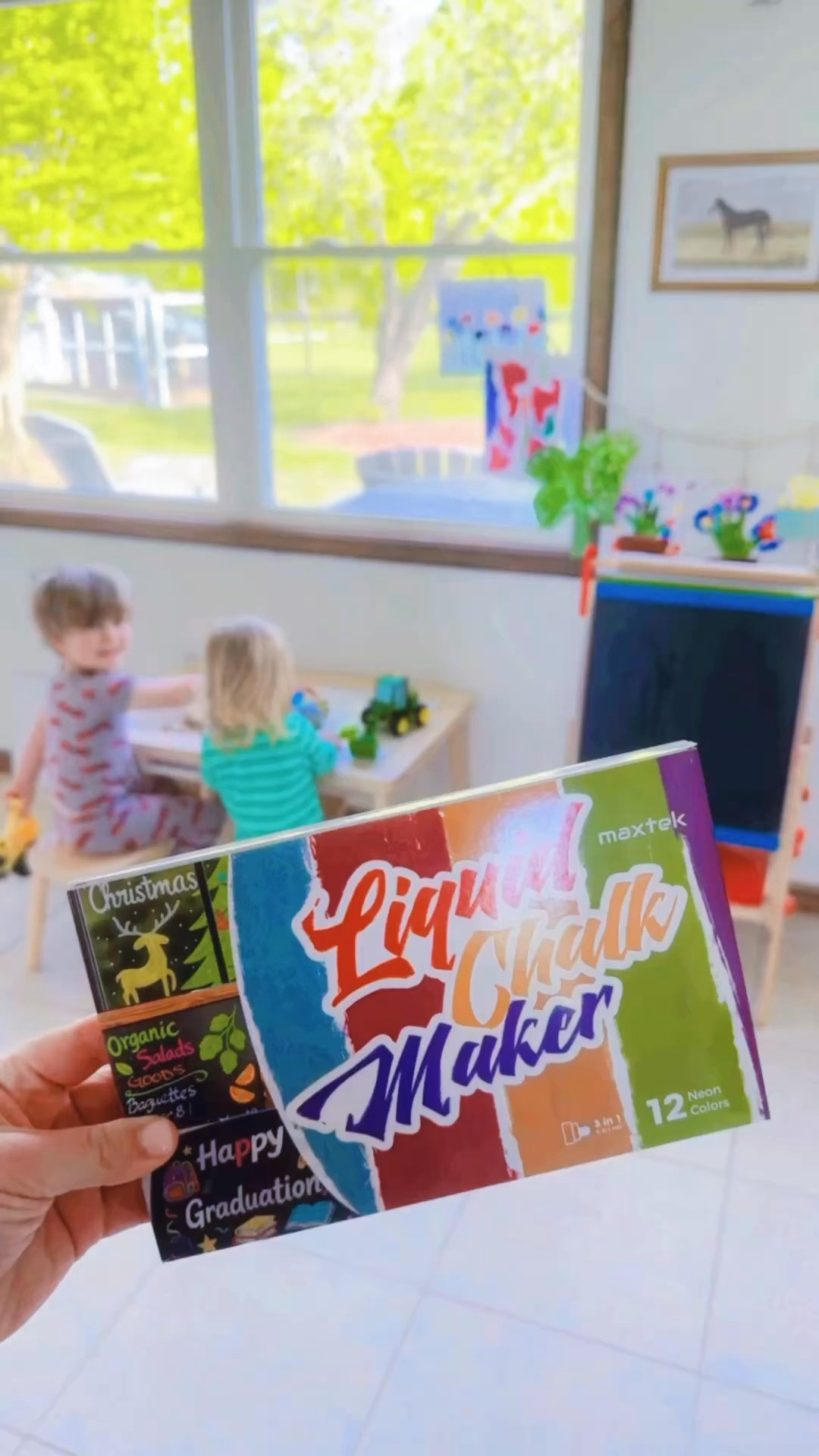 @maxtekoffice sent us the coolest #gifted “happy mail” this morning 📬📦 - a set of their super fun 🤩 liquid chalk 🌈 markers 🎨 and they have been SUCH 👏🏽 a hit for our new homeschool preschool 🍎 unit 📖 learning allllll about the  D E S E R T  🌵🐪 this morning!! 🏜️🏝️🌾🦂🐫💛🦎 

#LTKmomlife #LTKHome #LTKKids