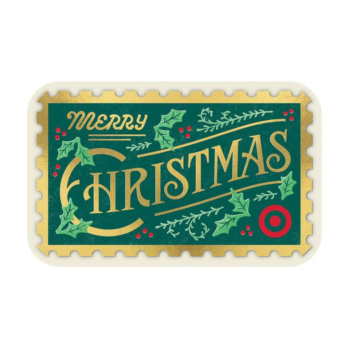 Merry Christmas Postage Stamp Target GiftCard | Target