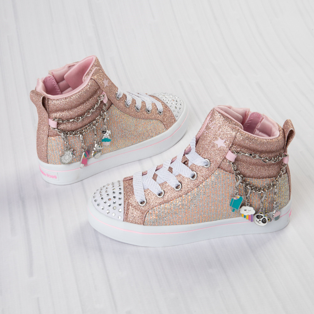 Skechers Twinkle Toes Twi-Lites Twinkle Charms Sneaker - Little Kid - Rose Gold | Journeys