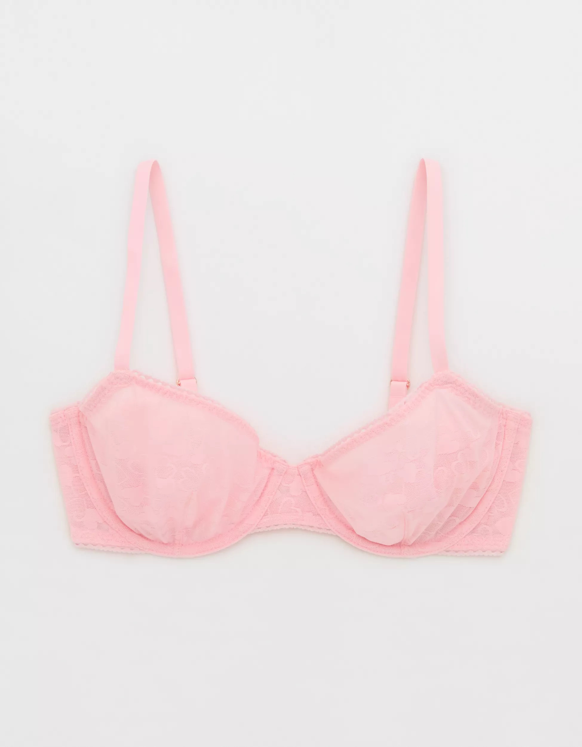 Show Off Heart Mesh Unlined Bra | Aerie