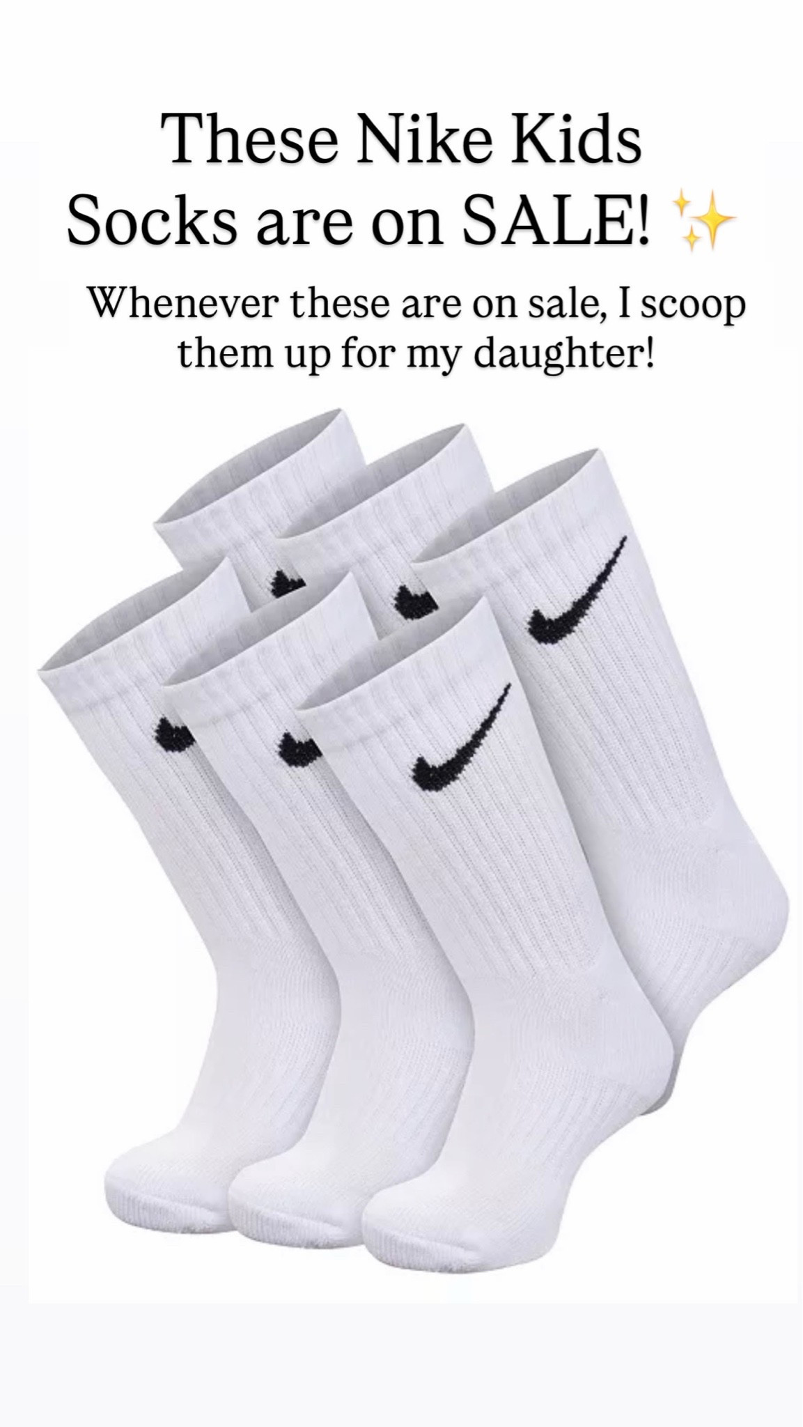 Nike kids sock sale