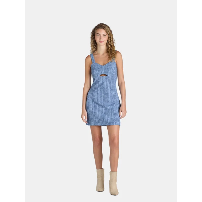 Madden NYC Juniors’ Cut Out Boucle Dress, Sizes XXS-XXL - Walmart.com | Walmart (US)