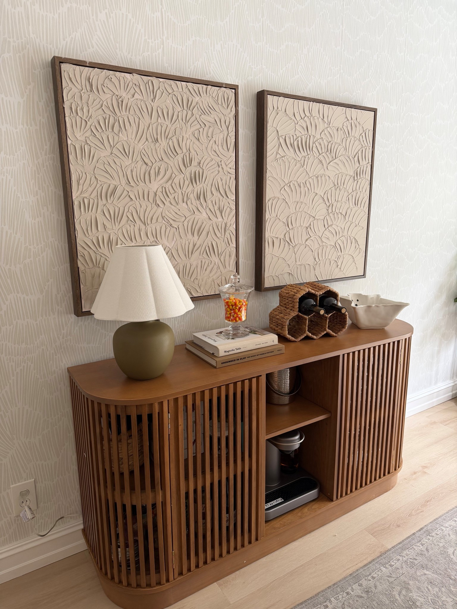 Dining room sideboard from plank and beam! Perfect for holiday hosting. Organic modern decor, neutral home decor 

#LTKHome #LTKStyleTip #LTKSeasonal