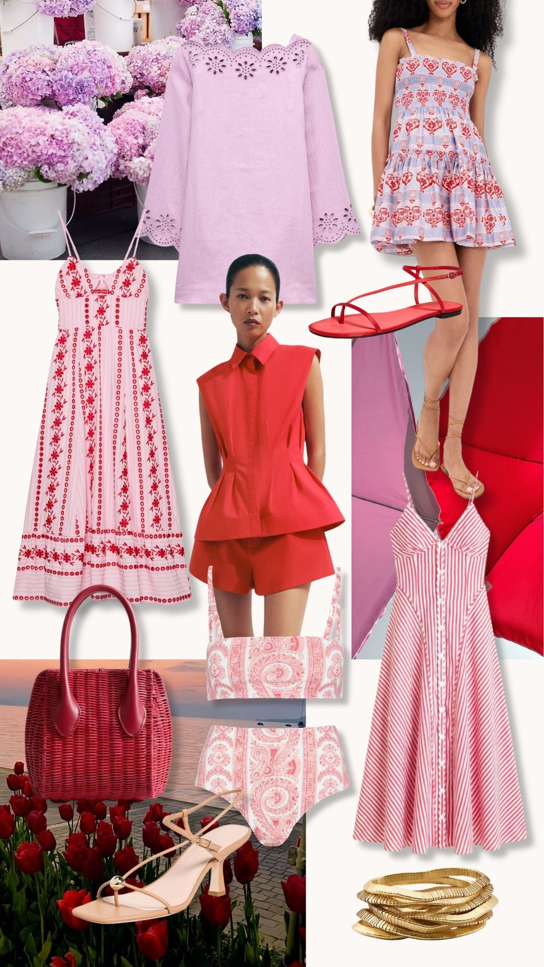 Loving this color combo for spring!! Red & lilac ❤️🪻