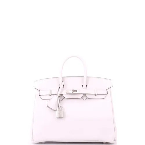 Pre-Owned Hermes Birkin Handbag Grey Swift with Palladium Hardware 25 in Gris Pale at Nordstrom, Size Small | Nordstrom
