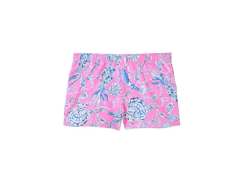 Lilly Pulitzer Kids Aviette Shorts (Toddler/Little Kid/Big Kid) Girl's Shorts Rousseau Pink Barefoot Beachcombers : LG (8-10 Big Kid) | Zappos