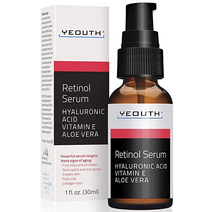 Retinol Serum 2.5% with Hyaluronic Acid, Aloe Vera, Vitamin E - Boost Collagen Production, Reduce... | Amazon (US)