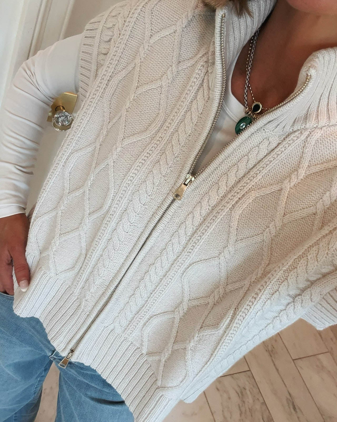 Splendid x @Cellajaneblog Cable Knit Vest | Splendid
