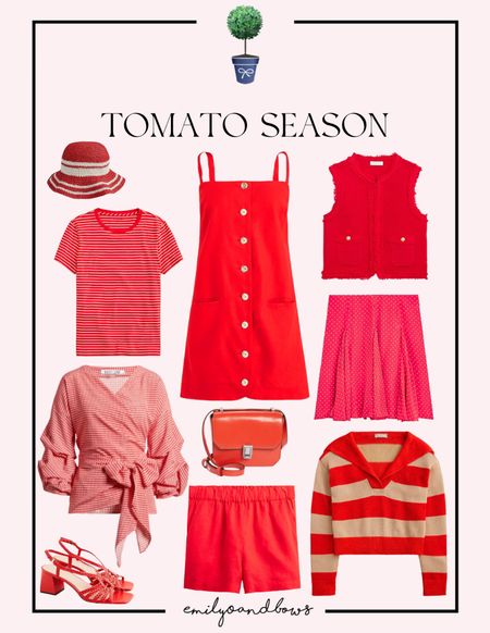 Tomato season! Sharing some of my favorite red pieces for summer!❤️🍅