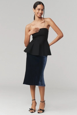 The Tilda Velvet Slip Skirt | Anthropologie (US)