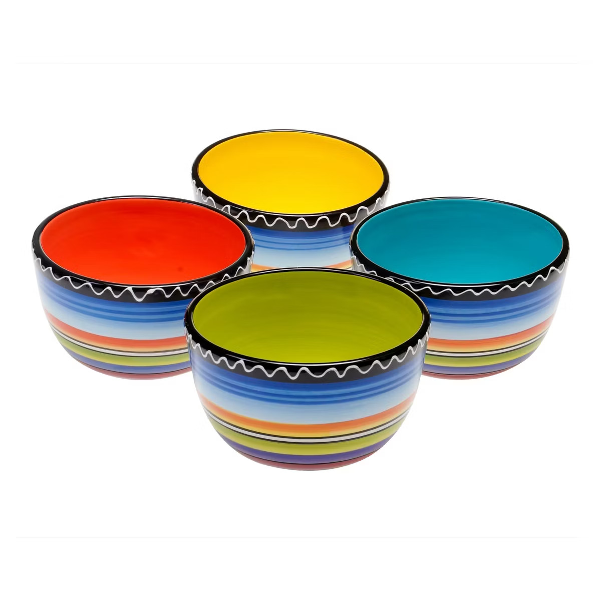Ice Cream Bowl Tequila Sunrise 22oz Set of 4 - Certified International | Target