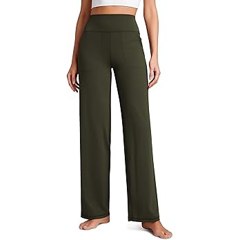 CRZ YOGA Womens Butterluxe High Waist Wide Leg Pants with Pockets 31" - Buttery Soft Comfy Casual... | Amazon (US)