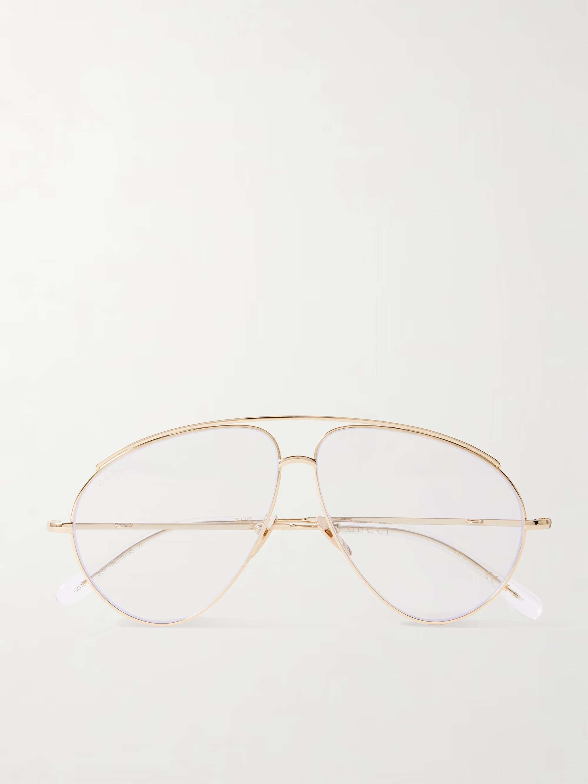 Fashion Show aviator-style gold-tone optical glasses | NET-A-PORTER (UK & EU)