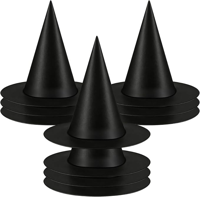 Halloween Witch Hats Decorations, 10 PCS Hanging Floating Witch Hats Bulk with 157FT Fishing Line... | Amazon (US)