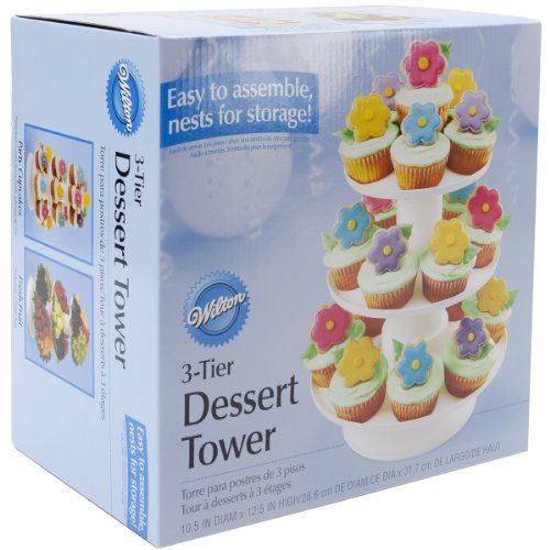 Wilton Stacked 3-Tier Dessert Tower for Cupcakes | Amazon (US)