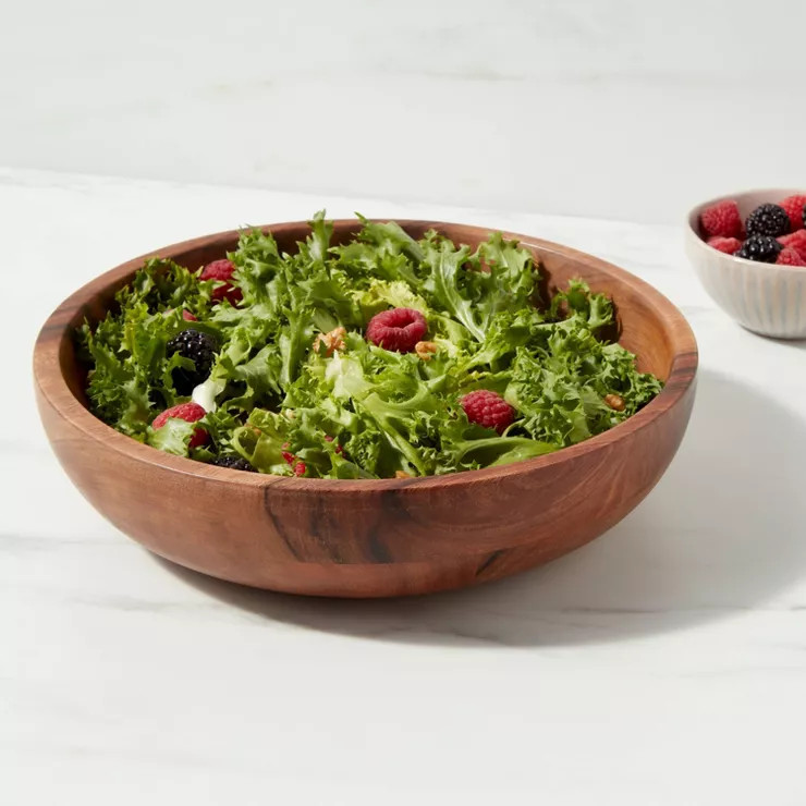 56oz Wood Medium Serving Bowl - Threshold™ | Target