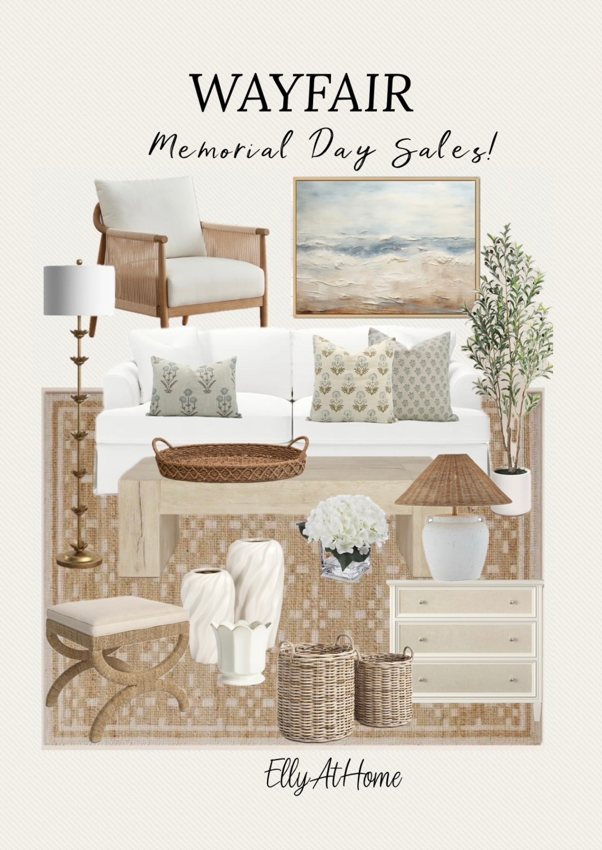 Memorial Day sales at Wayfair! Shop living room spring to summer styling! Shop furniture, rug, lighting, decor, throw pillows + more! Free shipping

#LTKHome #LTKSaleAlert
