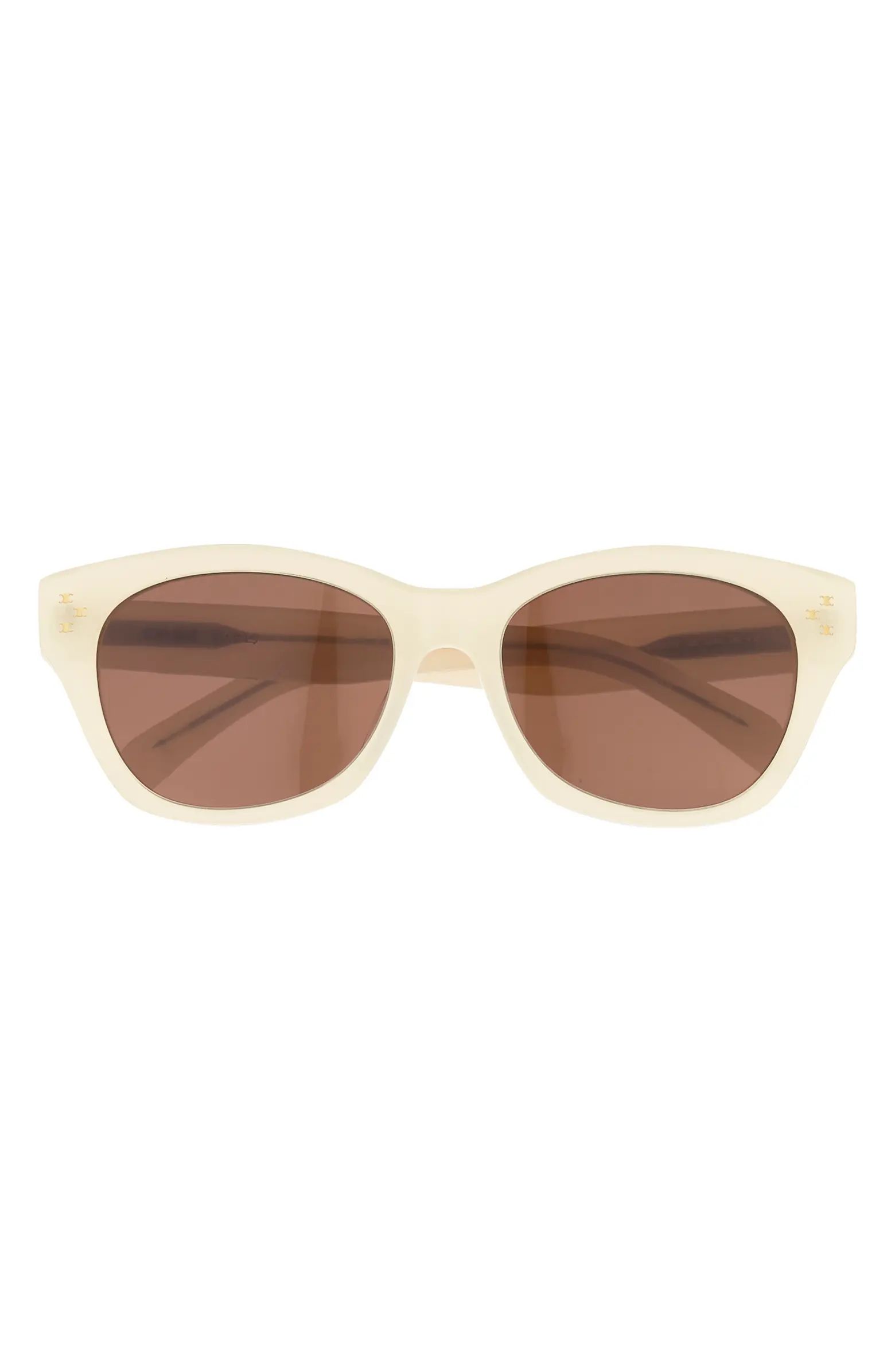 Mini Triomphe 55mm Round Sunglasses | Nordstrom