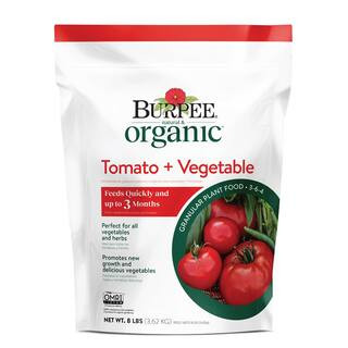 Burpee 8 lbs. Organic Dry Fertilizer Tomato and Vegetable Plant Food 8100560 - The Home Depot | The Home Depot