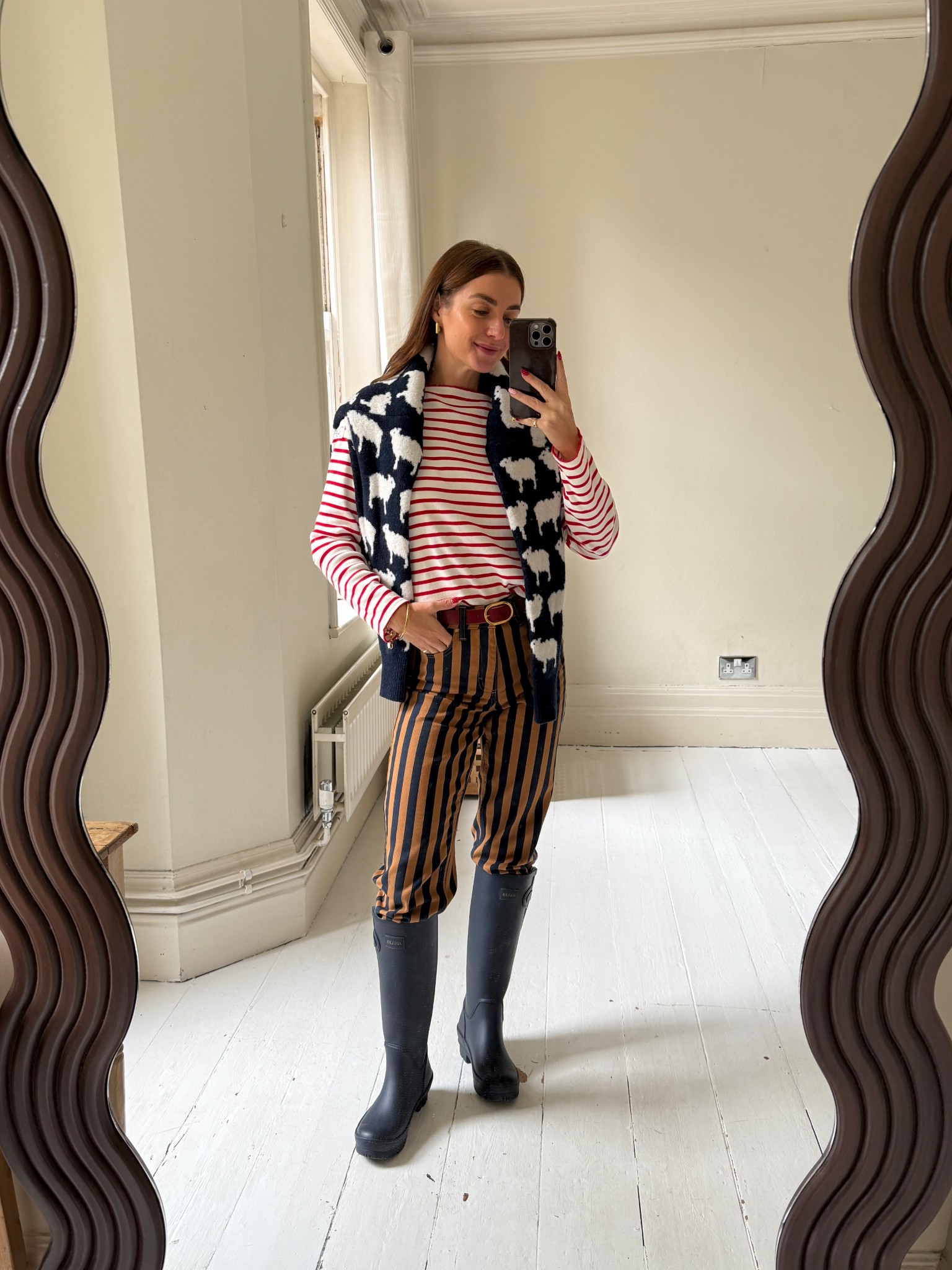 AD Jumpers that add fun to your outfit, I'm loving styling them over raincoats this season #Joules #JoulesGetPrepped