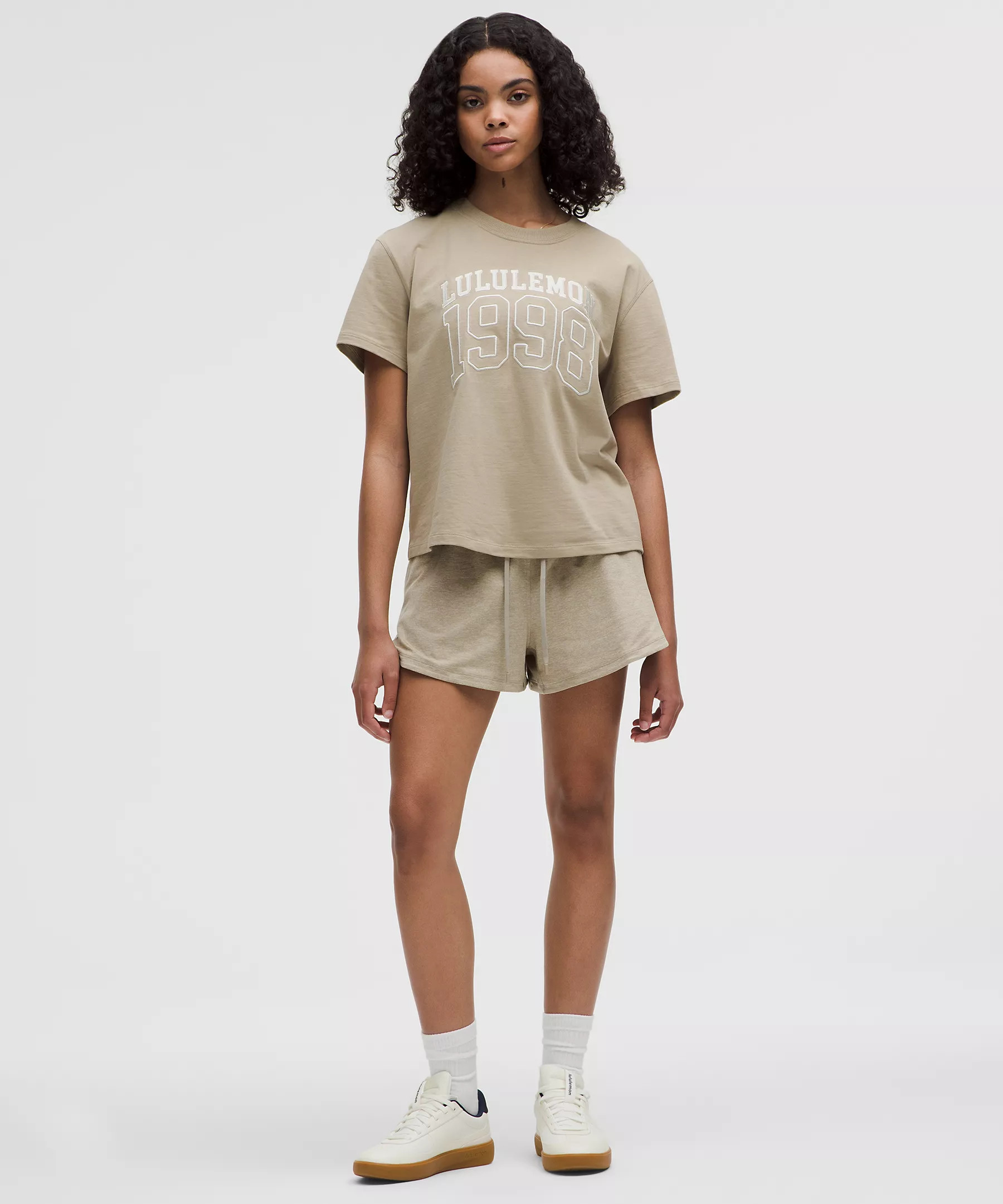 Soft Jersey Mid-Rise Curved-Hem Short 3" | Women's Shorts | lululemon | Lululemon (US)