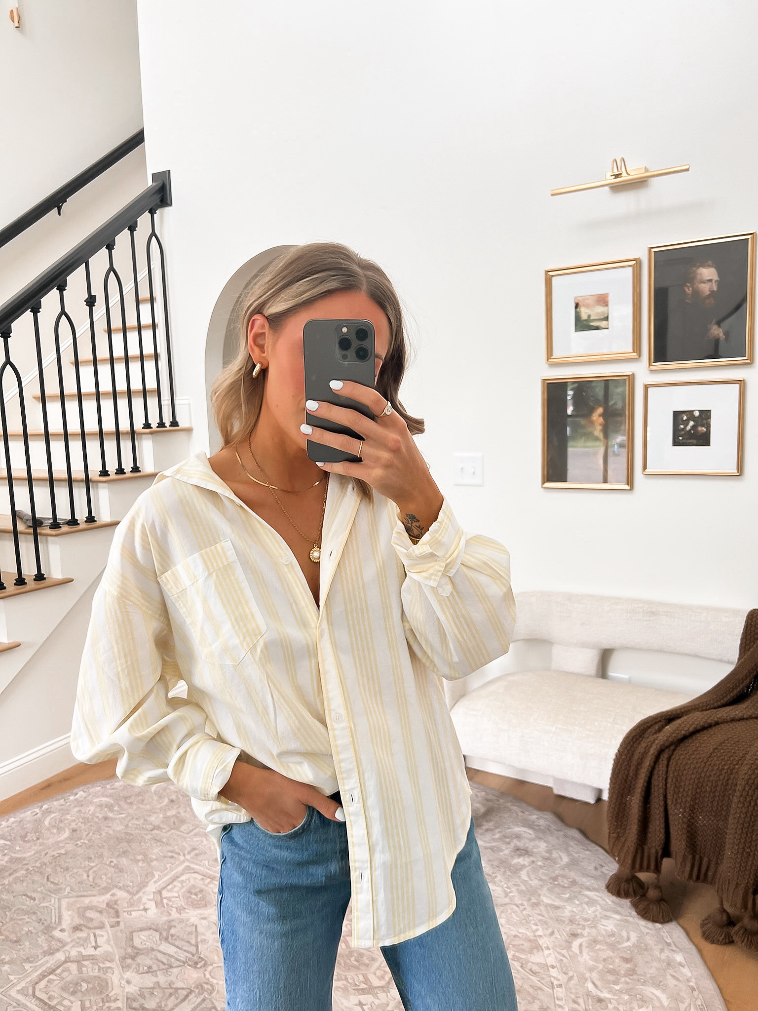 NEW LOOK THAT WILL BE ON REPEAT!! 🔂 

Effortless and so elevated!! 💛

Sizing Details ✨ 
5’4’’ • 124lbs • 30D 

Top: Small
Bottom: 25 Curve


#LTKFindsUnder100 #LTKSeasonal #LTKStyleTip