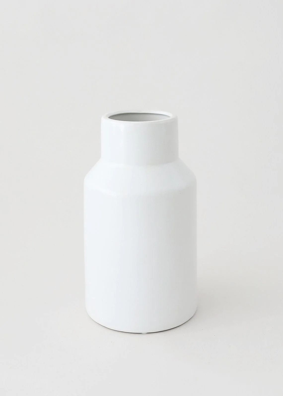 Everyday Flower Vase in White Ceramic - 9" Tall | Afloral (US)