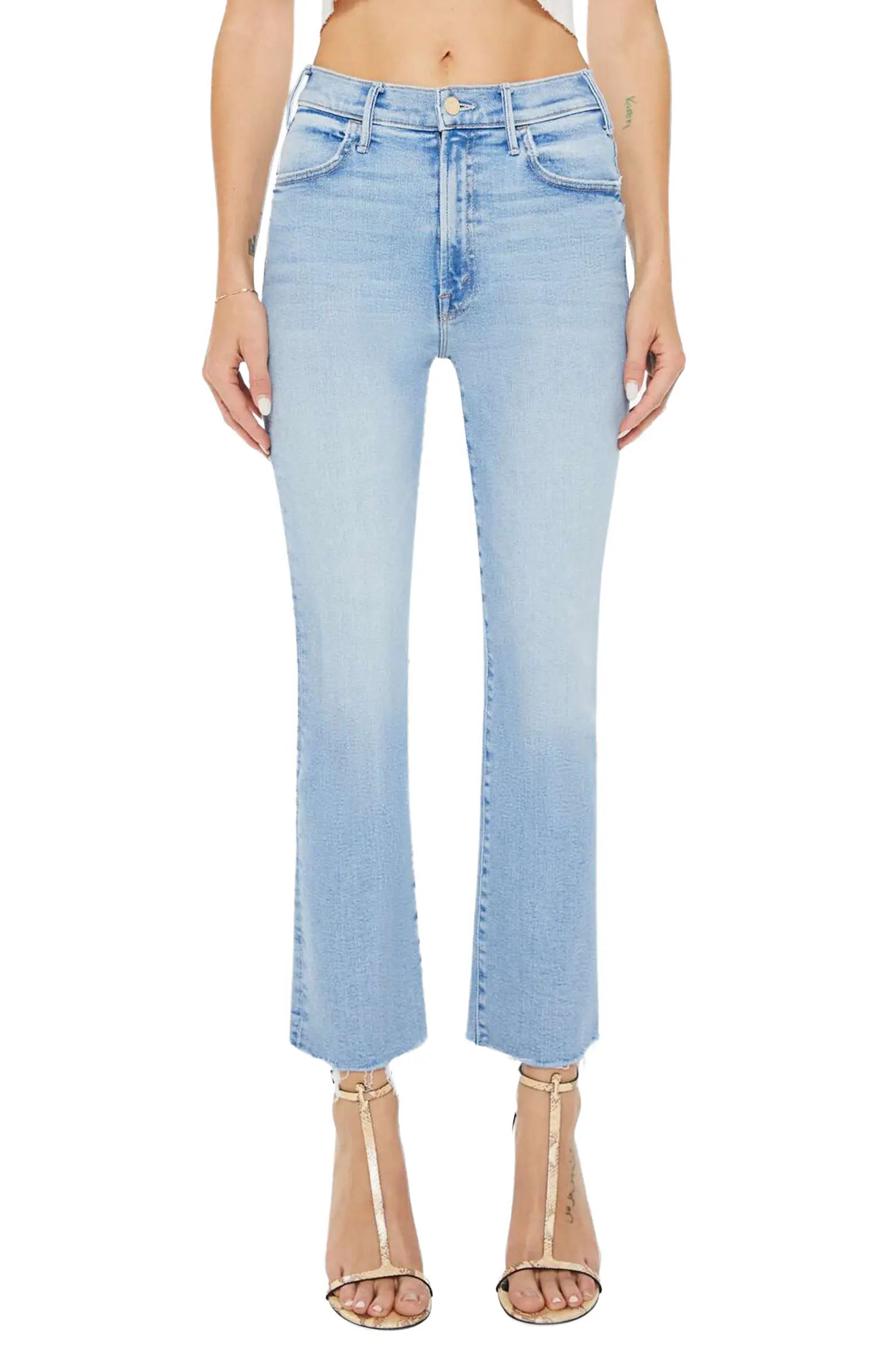 The Hustler Frayed Ankle Jeans | Nordstrom